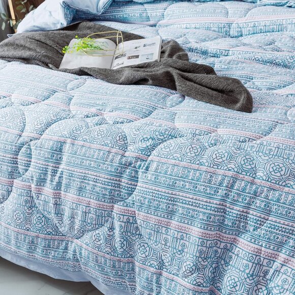 Original Packaging -  Vacuum Sealed Blue Comforter Set 1826-K - Picture 4 of 7